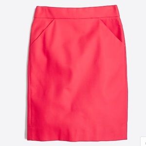 J. Crew No2 Pencil Skirt Double Serge Cotton 59369